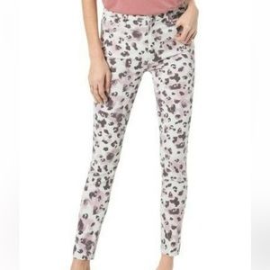 Joe's Jeans Charlie High Rise Skinny in Pink Leopard
